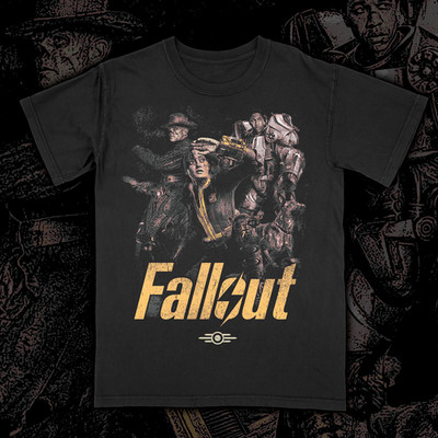 Fallout Vault 33 Wasteland Gaming T-Shirt Graphic Tee S-5XL