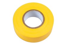 Image of CONNECT 36895 Yellow PVC Insulation Tape 19mm x 20m Flame Retardant Roll
