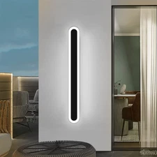 Waterproof LED Wall Light Sconce Outdoor Modern Lamp Exterior Lights Long Strip