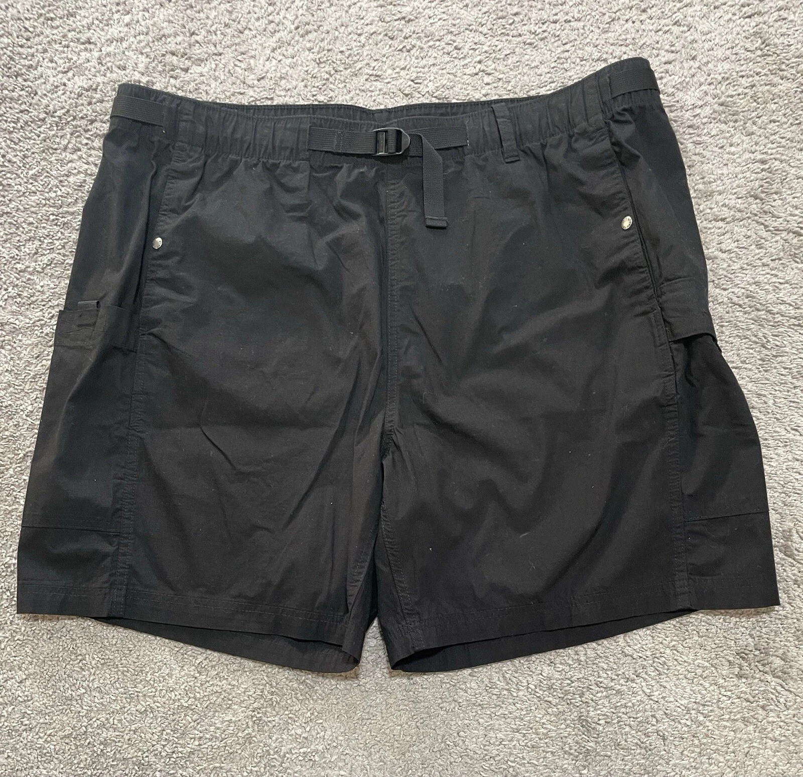 The North Face Men's 2XL Shorts Black Ripstop Easy Cargo Organic Fiber NWT $75