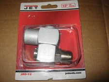 JET TOOLS JAS-12, Air Tool Swivel, Aluminum, 1/2" NPT Fitting