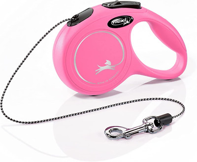 Flexi New Classic Seil XS Seil-Roll-Leine Haustier bis 8 Kg pink Länge 3 m