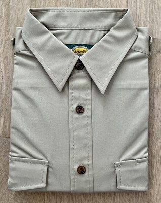 Chemise Cabela's Outdoor Gear Pour Homme - Taille XL, Coton, Manches Courtes, Couleur Orange/brun - Occasion Très Bon état