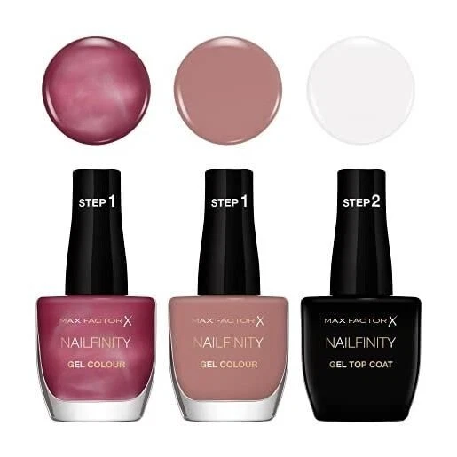 MAX FACTOR NAILFINITY X GEL COLOUR 12ML - CHOOSE SHADES