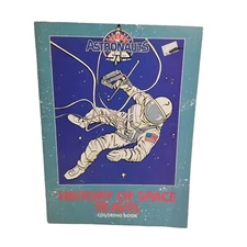 Young Astronauts History of Space Travel Coloring Book Sputnik Challenger 1987