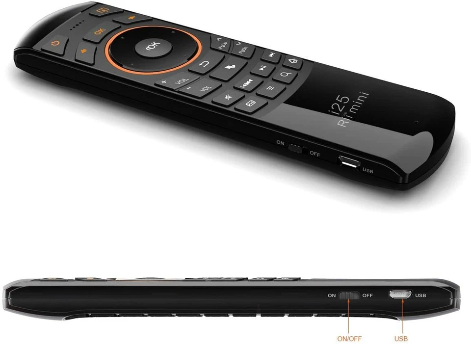 Rii i25 Kabellose Fernbedienung Tastatur AirMouse Lernfähige Tasten Controller - Bild 2 von 4