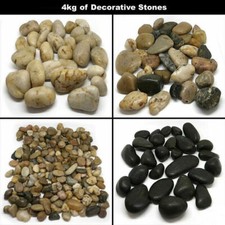 4kg Assorted Natural Decorative Stones Pebbles Aquarium Decoration Vase Garden