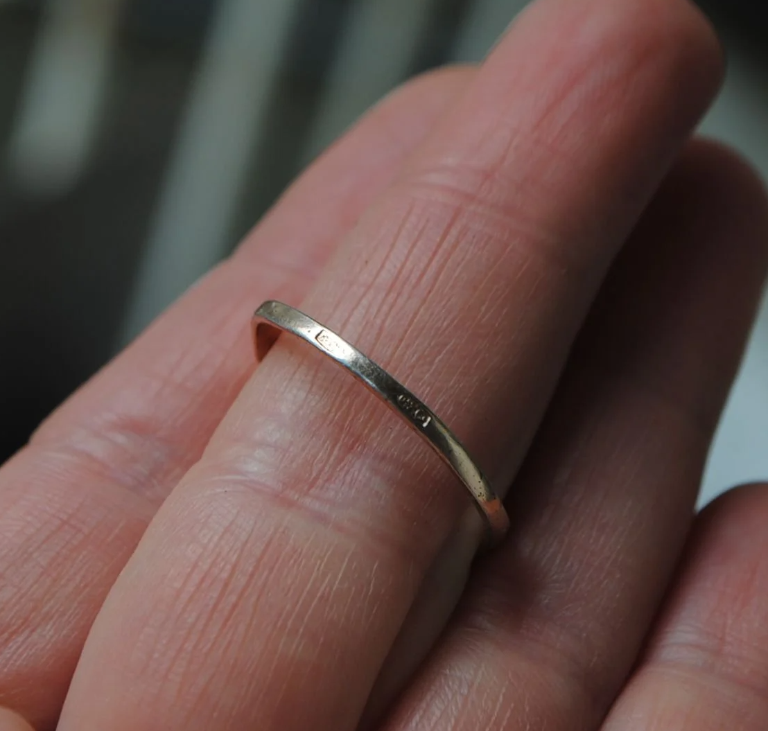 Ring Gilt Sterling Silver 875 ☭ Star USSR Malinka Raspberry
