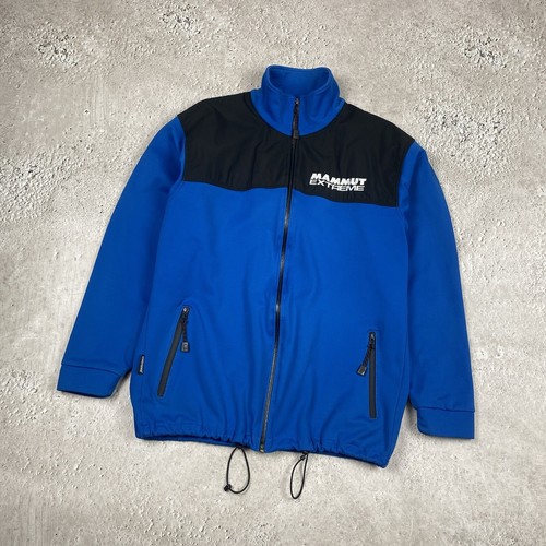 Mammut Extreme Vintage Men's Outdoor Hiking Black Blue Windstopper Jacket Size L