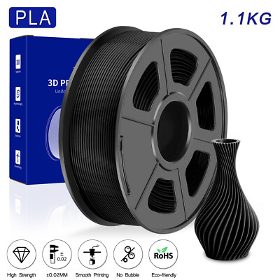 JAYO PLA Schwarz 3D Drucker Filament 1,75mm 1,1KG Filamente 3D Druck Material