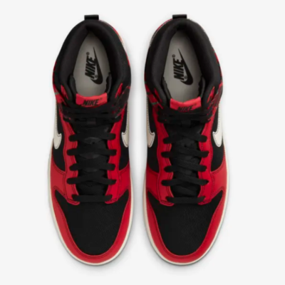 Nike Dunk High SE Tartan Plaid Shoes 'Bred' (DV0826-001