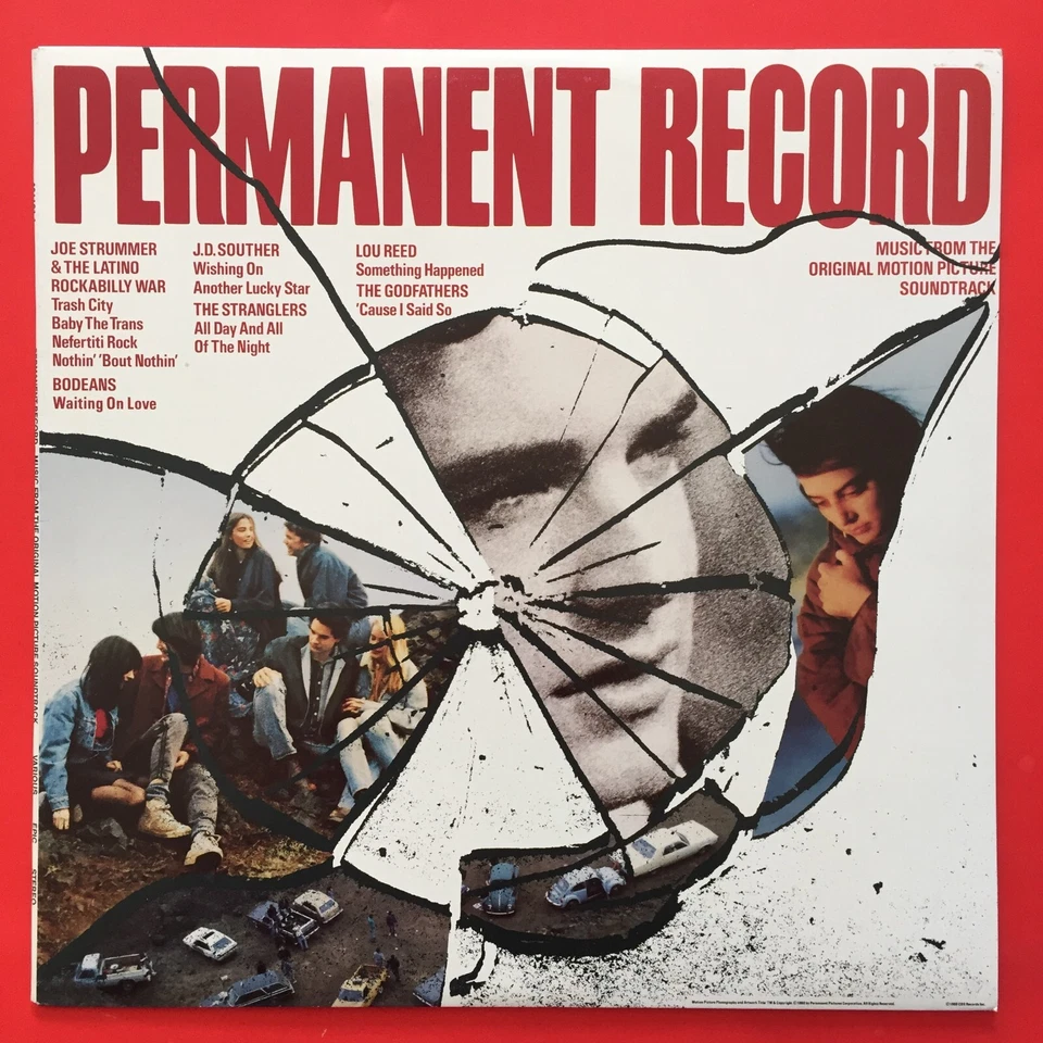 Permanent Record Soundtrack Vinyl Record The Stranglers Lou Reed The Godfathers - Image 4 of 4