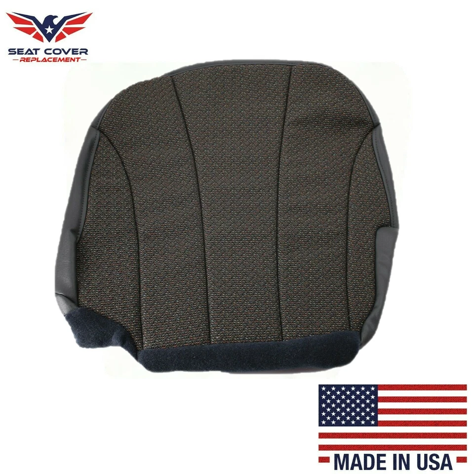 1999 2000 2001 Chevy Silverado Work Truck Driver Bottom Cloth Fabric Seat Cover Foto 4 de 4