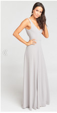 Show Me Your Mumu Jenn Maxi Dress Dove Grey Size XL  $198