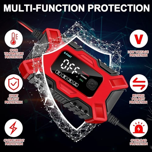 New Smart Car Battery Charger Automatic Jump Starter Pulse Repair 12V AGM/GEL UK - Picture 4 of 12