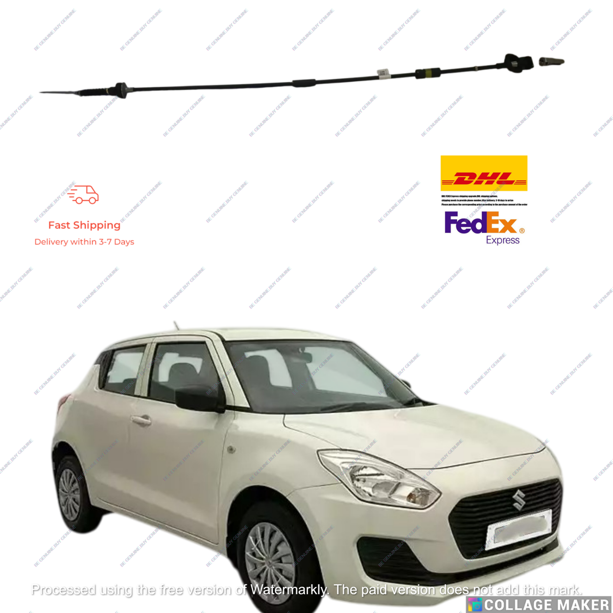 23710M68P21 Clutch Cable Rh For Suzuki Swift 2018-2024 Model Oem