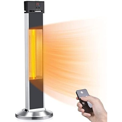 Electric Space Heaters, Infrared Heater with Remote, Auto Shut Off, 500/1000/150