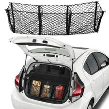Pickup 3 Pocket Cargo Trunk Heavy-Duty Luggage Net For Toyota Prius C 2002-2021