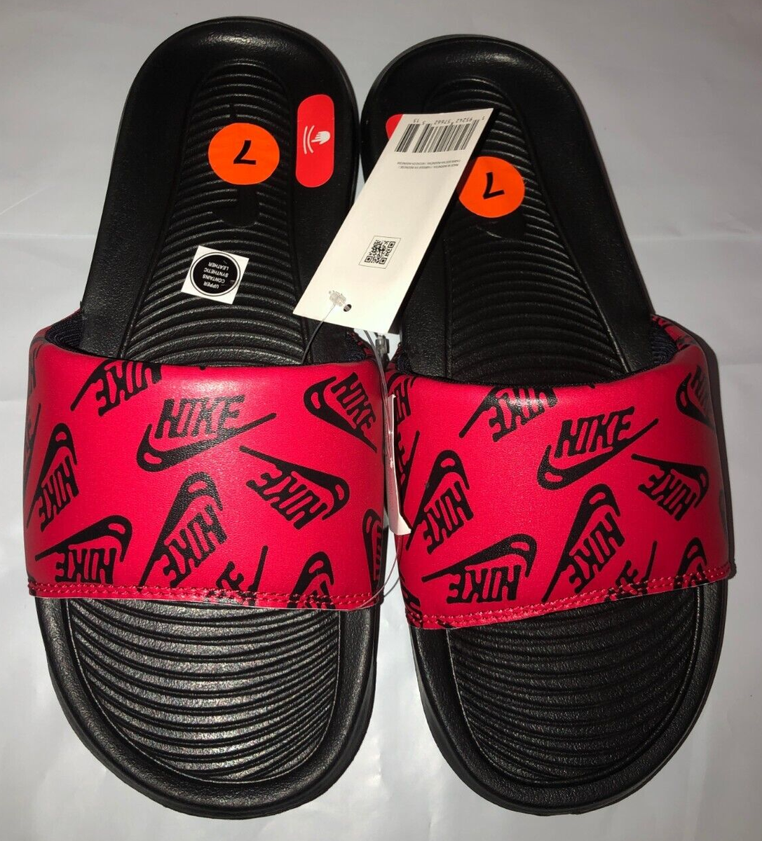 Nike Victori One Slides CN9678 601 Red Logo Print Men\'s Size 8 NEW WITH TAGS! Nike Victori One Slide  main image 3