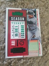 EDUARDO ESCOBAR 2020 PANINI CONTENDERS SEASON TICKET BASE CARD #65 DIAMONDBACKS 