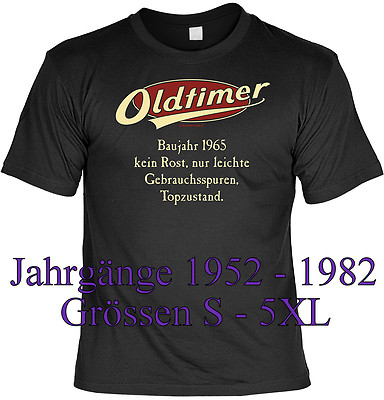 Geburtstag T-Shirt -  Jahrgänge 1952-1982 - Geburtstagsshirt für jedes Alter