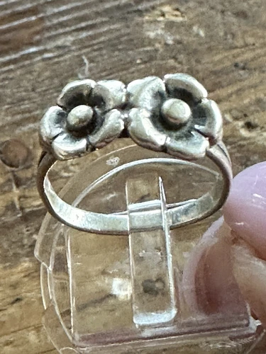 N.E From Vintage  Denmark 925S Sterling Silver Ring vtg estate 637