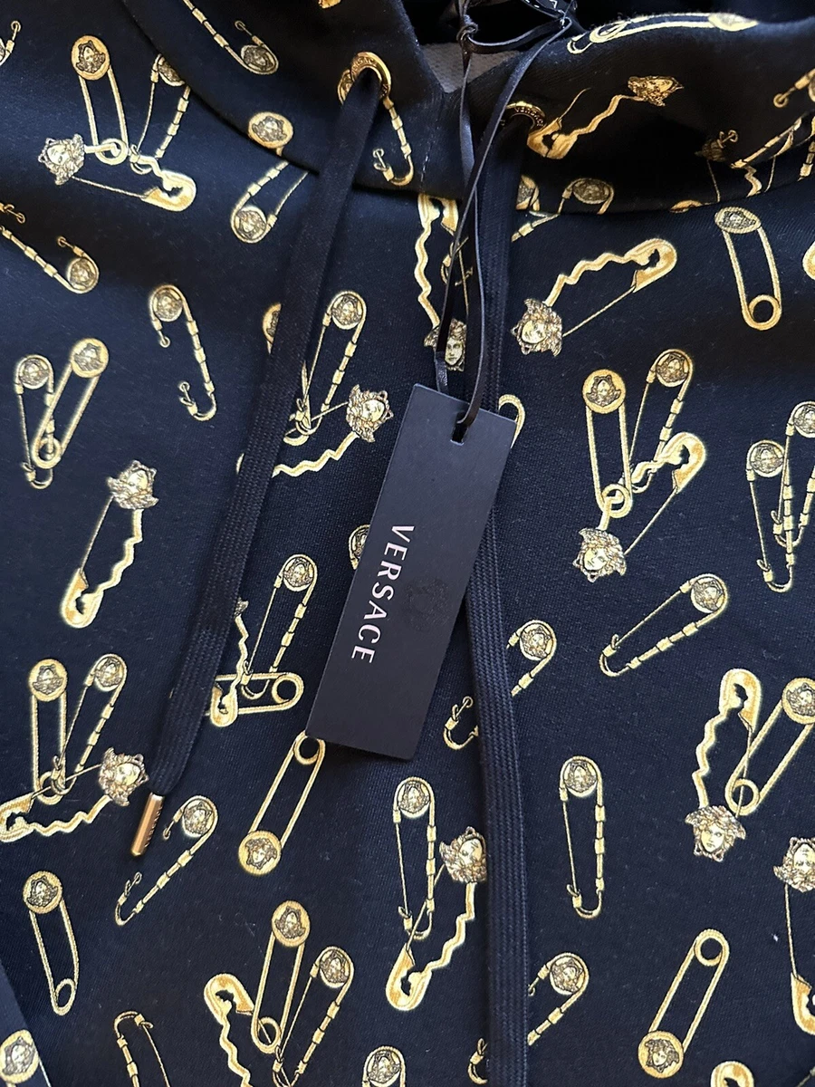 Versace safety pin hoodie clearance