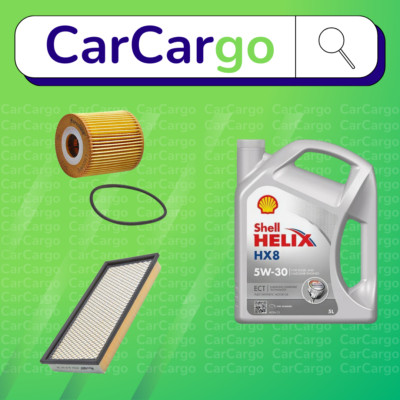 Service Kit for Volvo V40 2.0 Petrol 1995-2004 Oil Air + Shell Oil 5W-30 5L