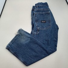 Wrangler Carpenter Jeans Boy Size 10 Regular Blue Adjustable