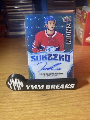 2018-19 Upper Deck Ice Sub Zero Blue Jesperi Kotkaniemi #SZ-26 Rookie Auto RC