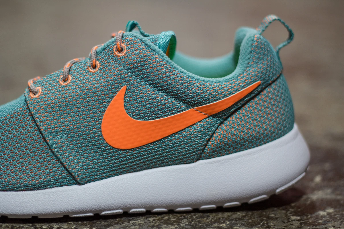 Nike Roshe Run mulheres sapatos de corrida Crossing Verde laranja 100 Aut ntico