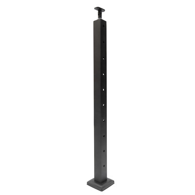 Square Cable Railing Post Wood Concrete Level Deck Corner Post Stainless