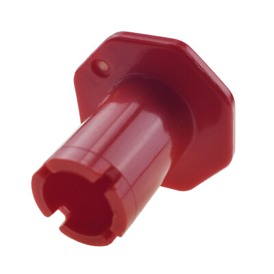 Red Modular Trailer Air Supply Knob for Semi Trucks Threaded Type