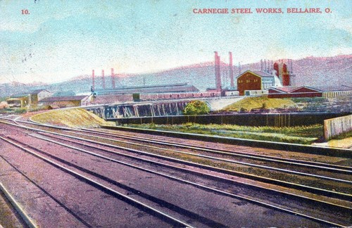 Carnegie Steel Works - Bellaire, Ohio - litografia pubblicata - Foto 2 di 3
