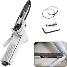 Adjustable Hand Held Mini Air Belt Sander for Woodworking Metal Working