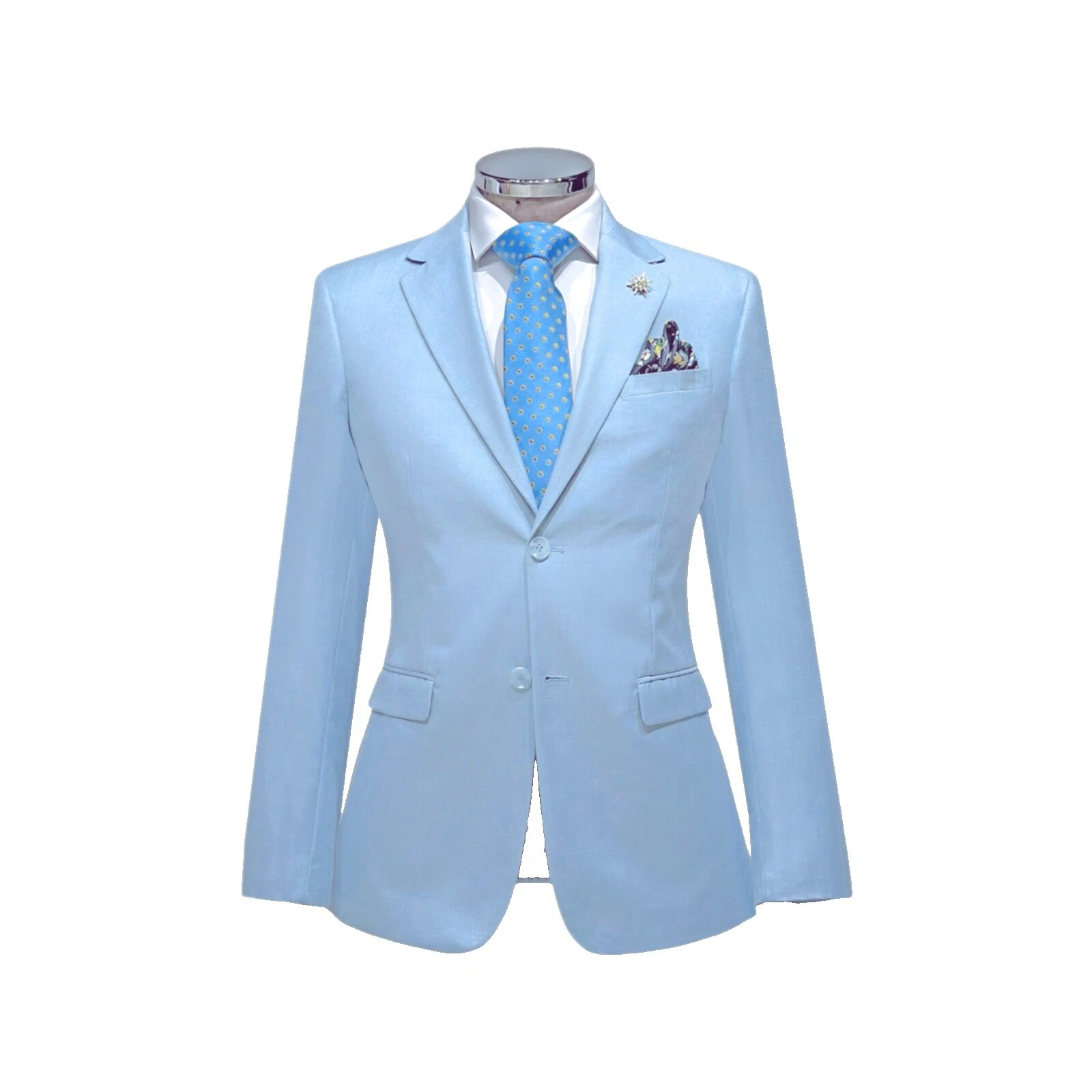 Slim Solid Suits for Men