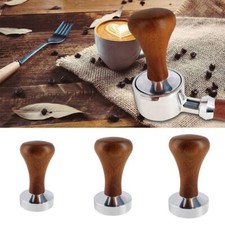 Pressing Pressure Tamper Espresso Coffee Tamper Wood Handle 51mm UK STOCK