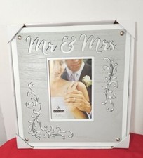 Malden Mr  Mrs Wedding Laser 5x7/12x13 Frame New In Box Gift Anniversary