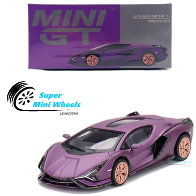 Mini GT 1:64 Lamborghini Sián FKP 37 Matte Viola SE30 #588 Hong