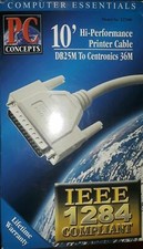 10FT DB25M 25 to Centronics 36M IEEE 1284 Printer Cable