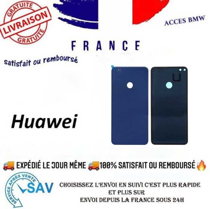Vitre Arrière Pour Huawei P8 Lite 2017 – Remplacement Original – Couleur Bleu/noir/or