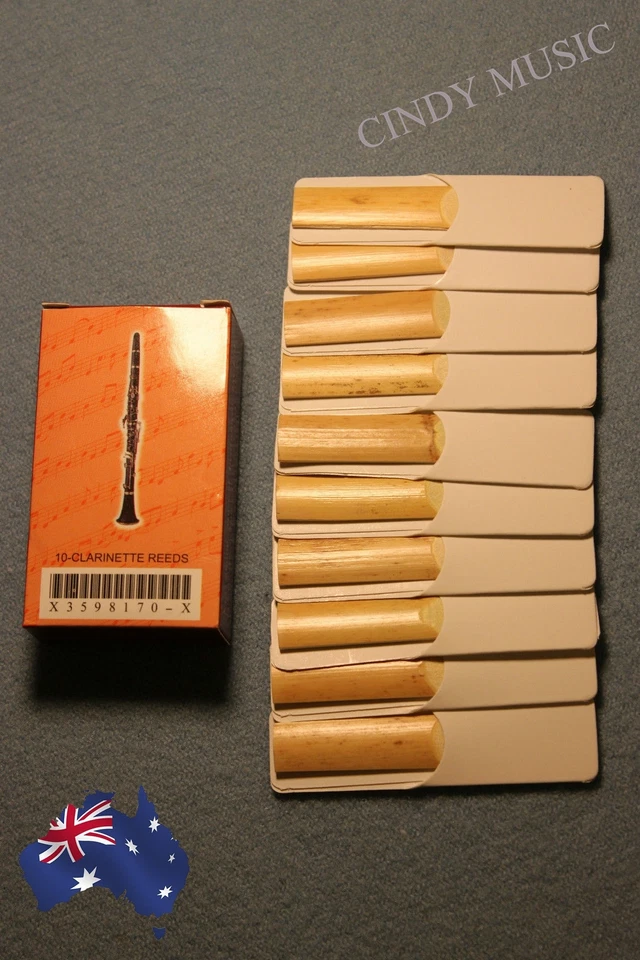 Clarinet Reeds bB 10piece Strength2.5Traditional Better Sound Wind Instrument AU - image 2 of 4