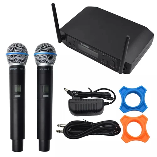 GLXD4 + BETA58A Shure Vocal Dwukanałowy bezprzewodowy system mikrofonowy UHF Ręczny - Zdjęcie 4 z 10