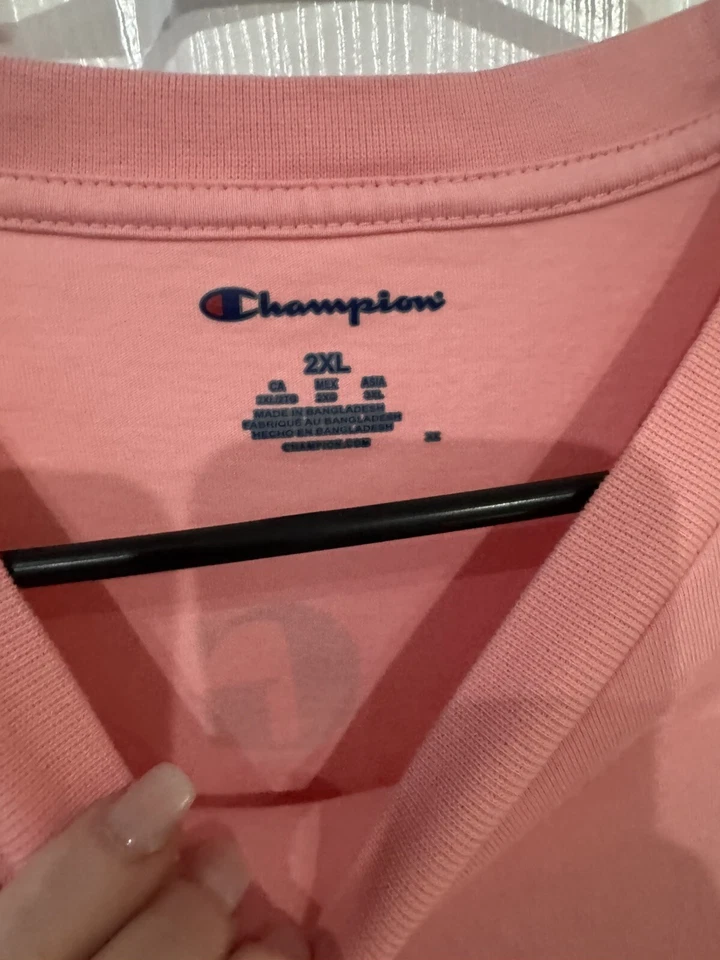 South Carolina Gamecocks Champion Pink LS Crew Neck Tee Shirt Men's 2x - Image 4 of 4