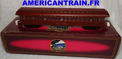 Union Pacific 64' Woodsided Coach Car 3 rails échelle O MTH - Photo 1/4