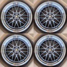 New Set 18 Bbs Lm Style Wheels 18x8 33 18x9 30 5x114.3 Cb 73.1