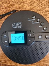 Portable CD Player Bluetooth Rechargeable 2000Mah Battery Anti-Skip LCD FM Radio