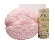 6" Pink Powder Puff  Organic Dusting Powder l 6 Scents You Pick l 2pc Gift Box