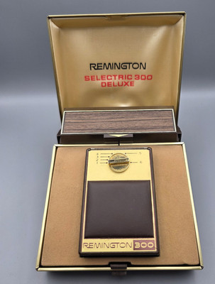 Remington Selectric 300 Deluxe Rasierer Rasierapparat mit Box vintage
