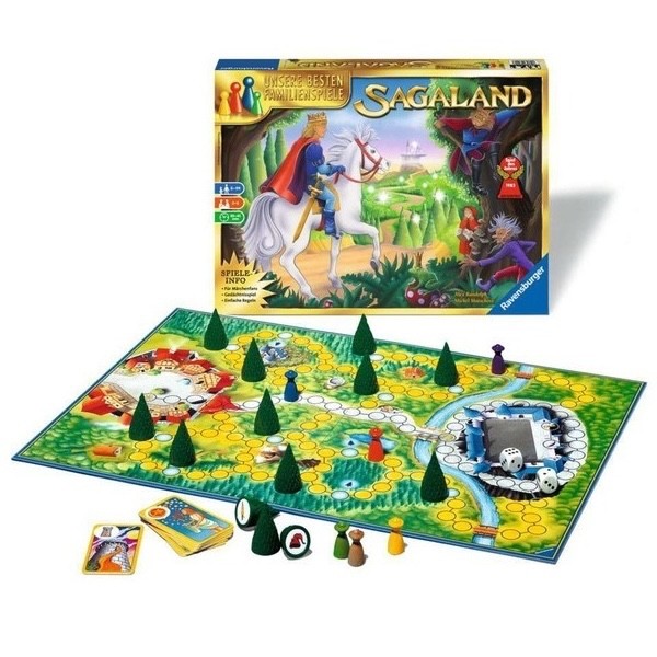 Ravensburger SAGALAND (ENCHANTED FOREST) Board Game English Rules Complete RARE